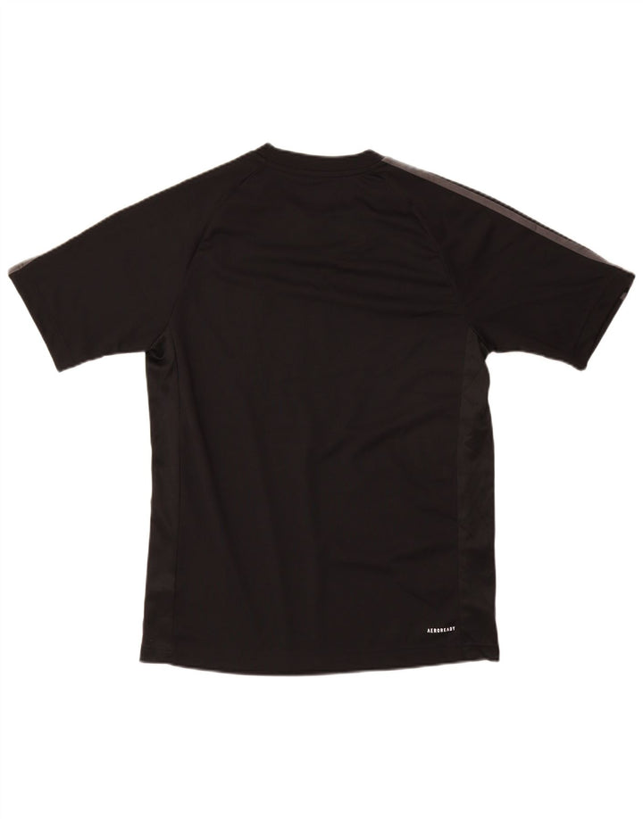 Męska koszulka z grafiką Adidas Aeroready Top, mała, czarna, z poliestru