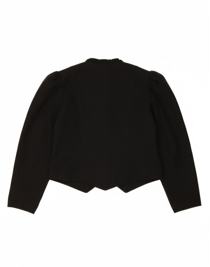 MEICO Womens Bolero Jacket UK 46 XL Black Wool Vintage Meico and Second-Hand Meico from Messina Hembry 
