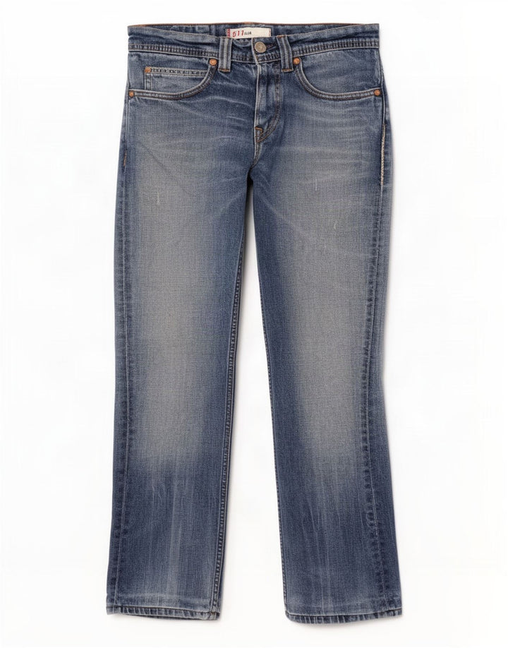 Damskie jeansy Levi's 511 w trudnej sytuacji W30 L29 Niebieska bawełna