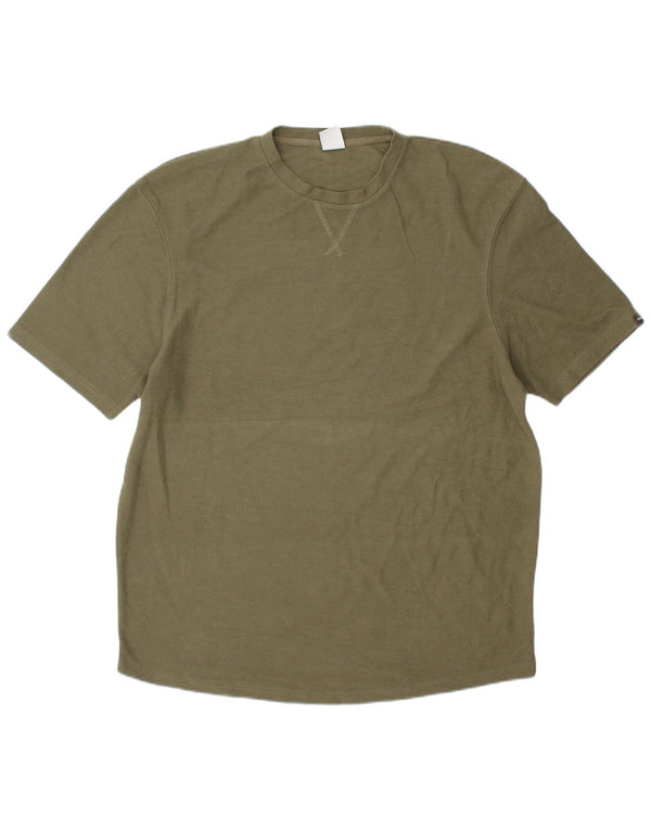 Zara Mens T-Shirt Top XL Khaki