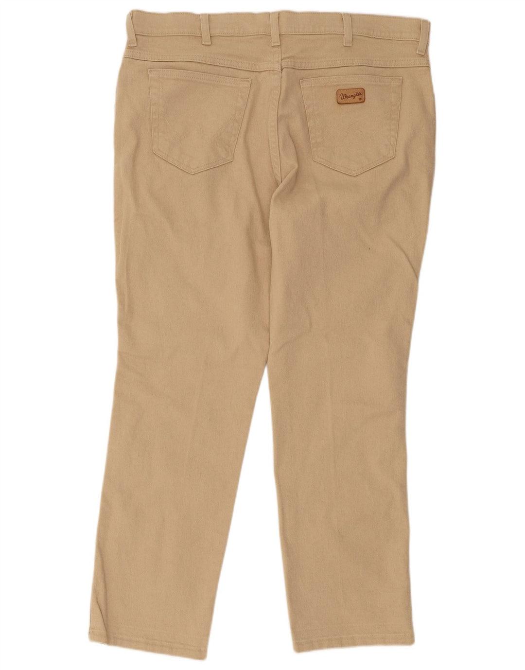 Męskie proste dżinsy Wrangler W40 L30 w kolorze beżowym