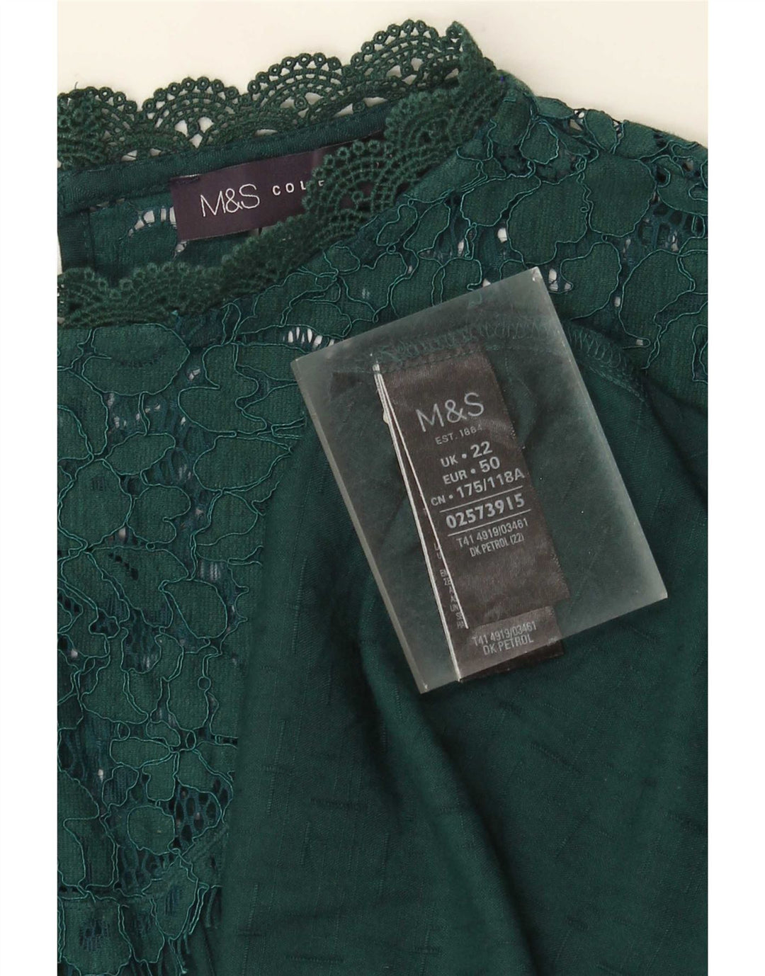 Bluzka damska Marks & Spencer UK 22 3XL Zielona wiskoza