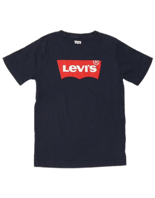 Koszulka chłopięca Levi's z grafiką, 13-14 lat, granatowa, bawełniana