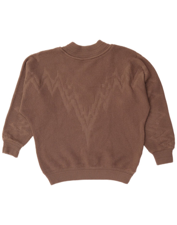 Męski sweter Carlo Colucci z dekoltem w kształcie litery V, XL, brązowy