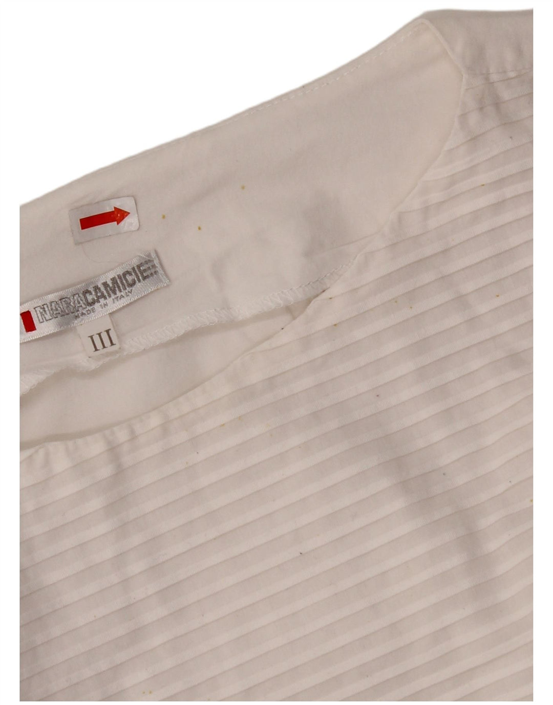 Damska bluzka bez rękawów NARACAMICIE UK 8, mała, biała, bawełniana w prążki