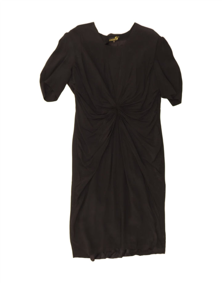 SIRIEM CONFEZIONI Womens Sheath Dress IT 46 Large Black Vintage Siriem Confezioni and Second-Hand Siriem Confezioni from Messina Hembry 
