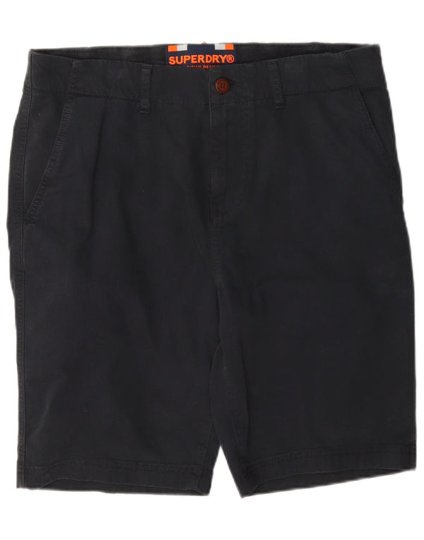 Męskie spodenki Chino Superdry W32 Średni granatowy, bawełniany