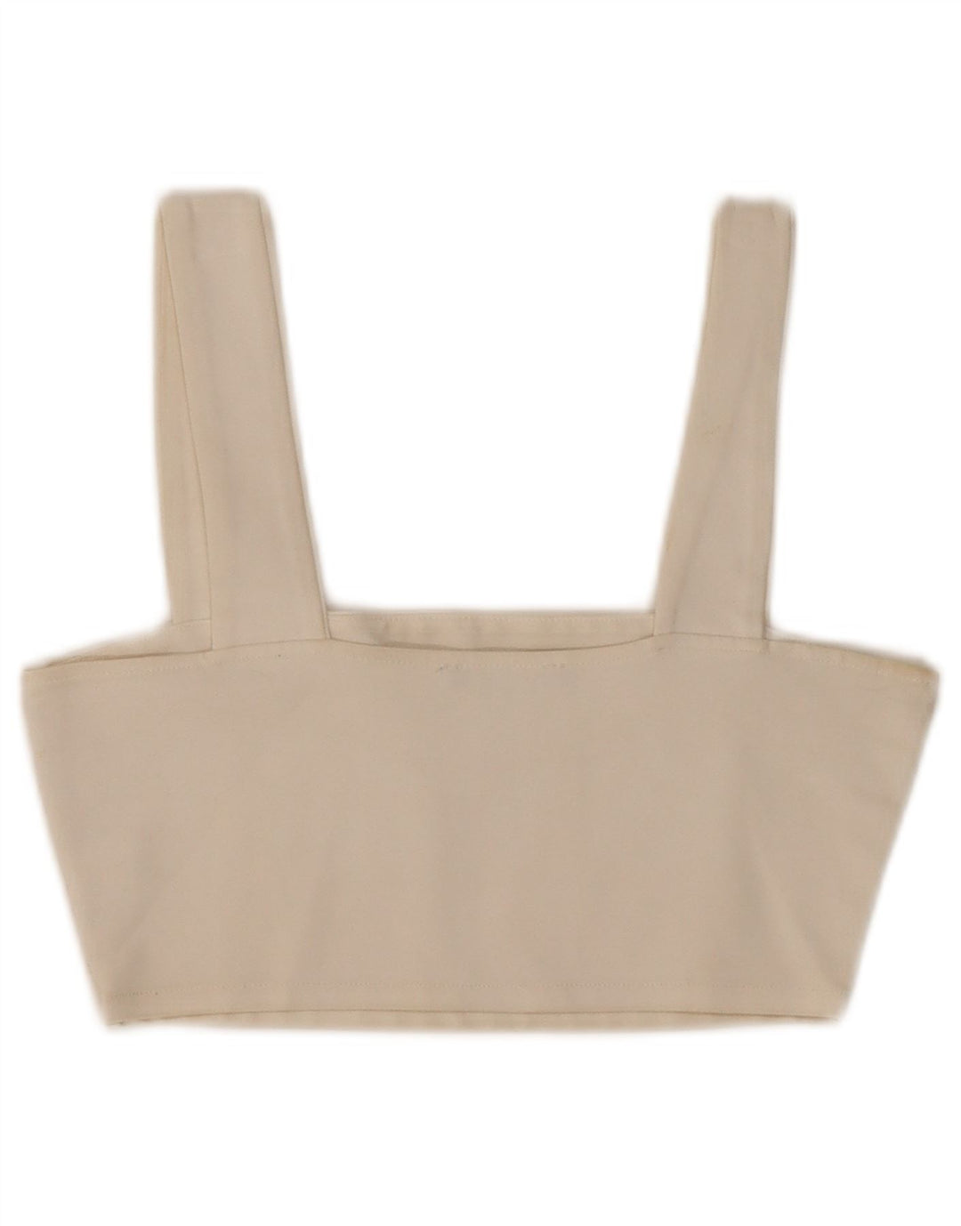 Damski krótki top Zara UK 8 Small, biała wiskoza