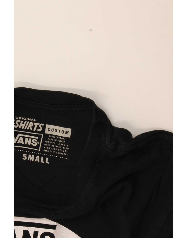 Męski T-shirt z grafiką Vans o dopasowanym kroju, mały, czarny, bawełniany