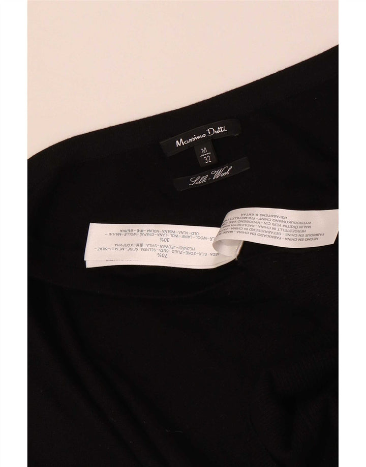 Sukienka damska Massimo Dutti na jedno ramię UK 12 Średni czarny jedwab