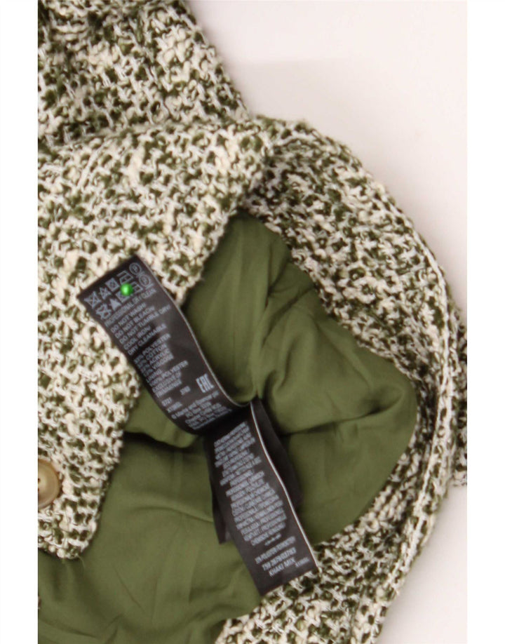 Marks & Spencer Damska kurtka bomber UK 8 Small Khaki Flecked Poliester