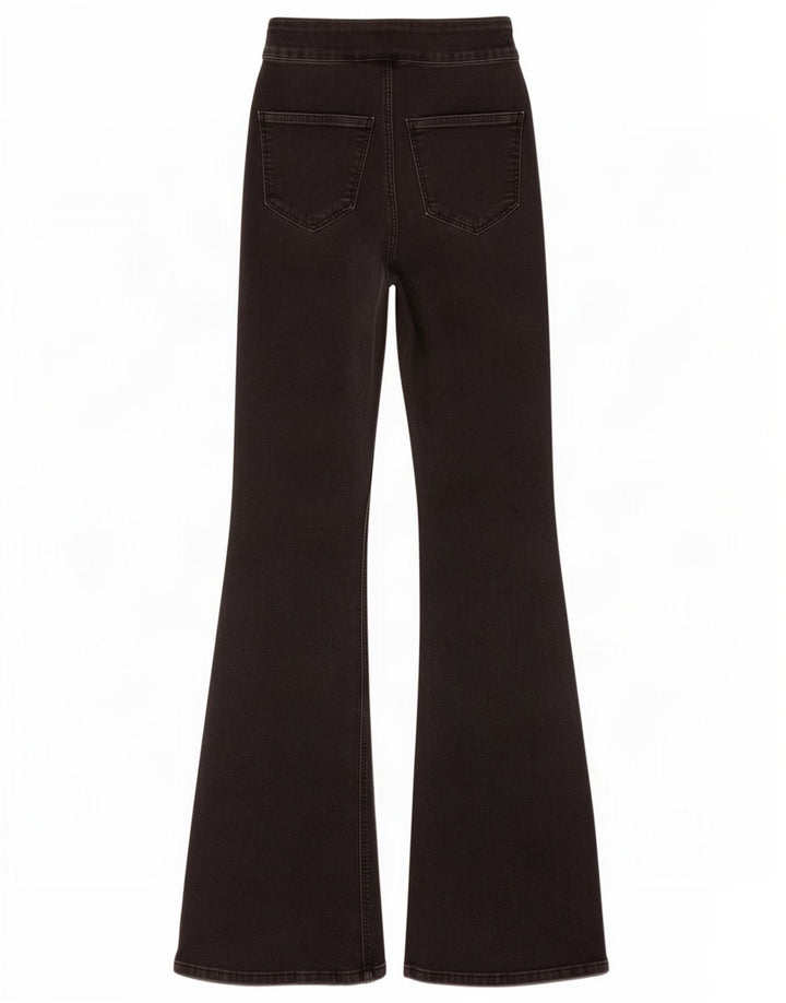 Damskie jeansy rozkloszowane Topshop W26 L32 Czarne bawełniane