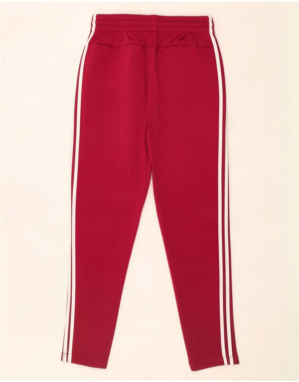 Damskie spodnie dresowe Adidas UK 8/10, małe, czerwone, poliestrowe