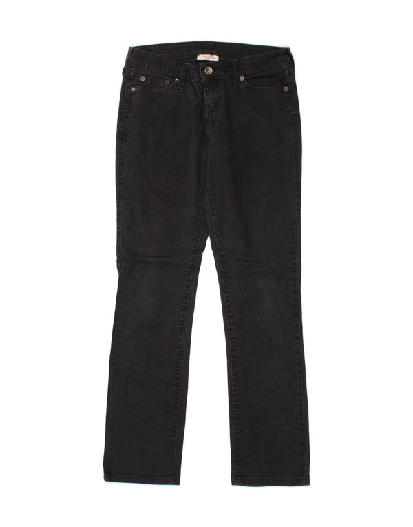 Damskie proste dżinsy LEVI'S o średnim stanie US 2 XS W30 L30 Granatowa bawełna