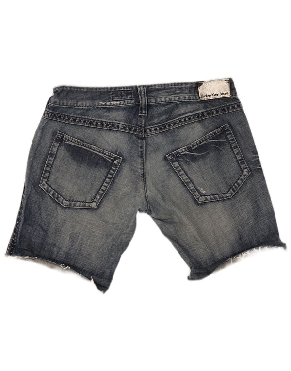 Damskie spodenki jeansowe Calvin Klein W30 Średni niebieski, bawełniany