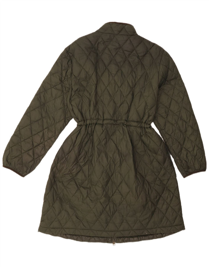 Marks & Spencer Damski pikowany płaszcz z podszewką, UK 18 XL, khaki, poliamid