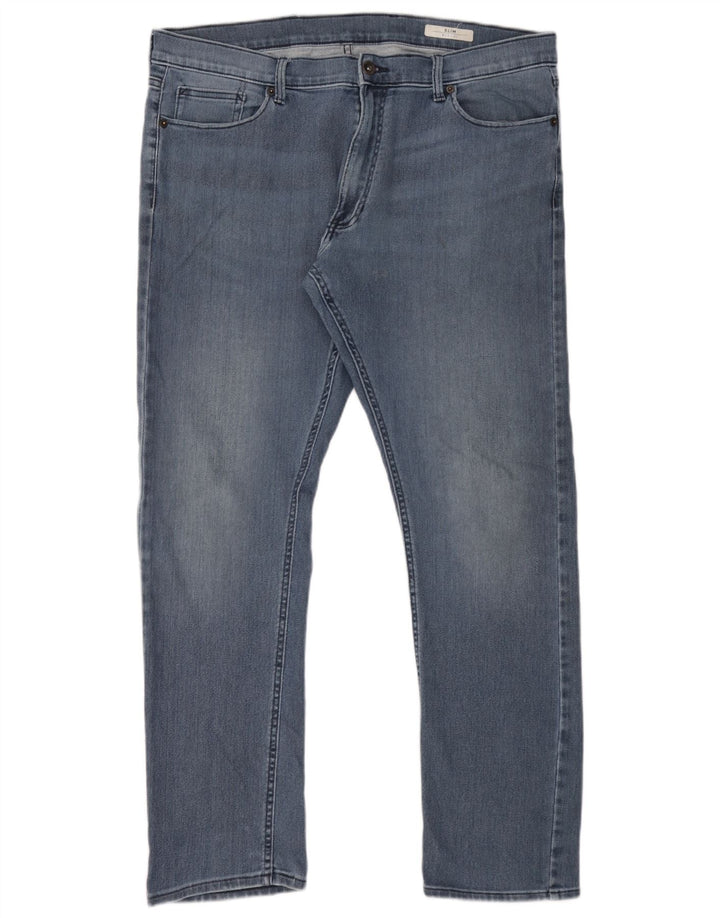 Marks & Spencer męskie slim jeansy W38 L31 Blue Cotton