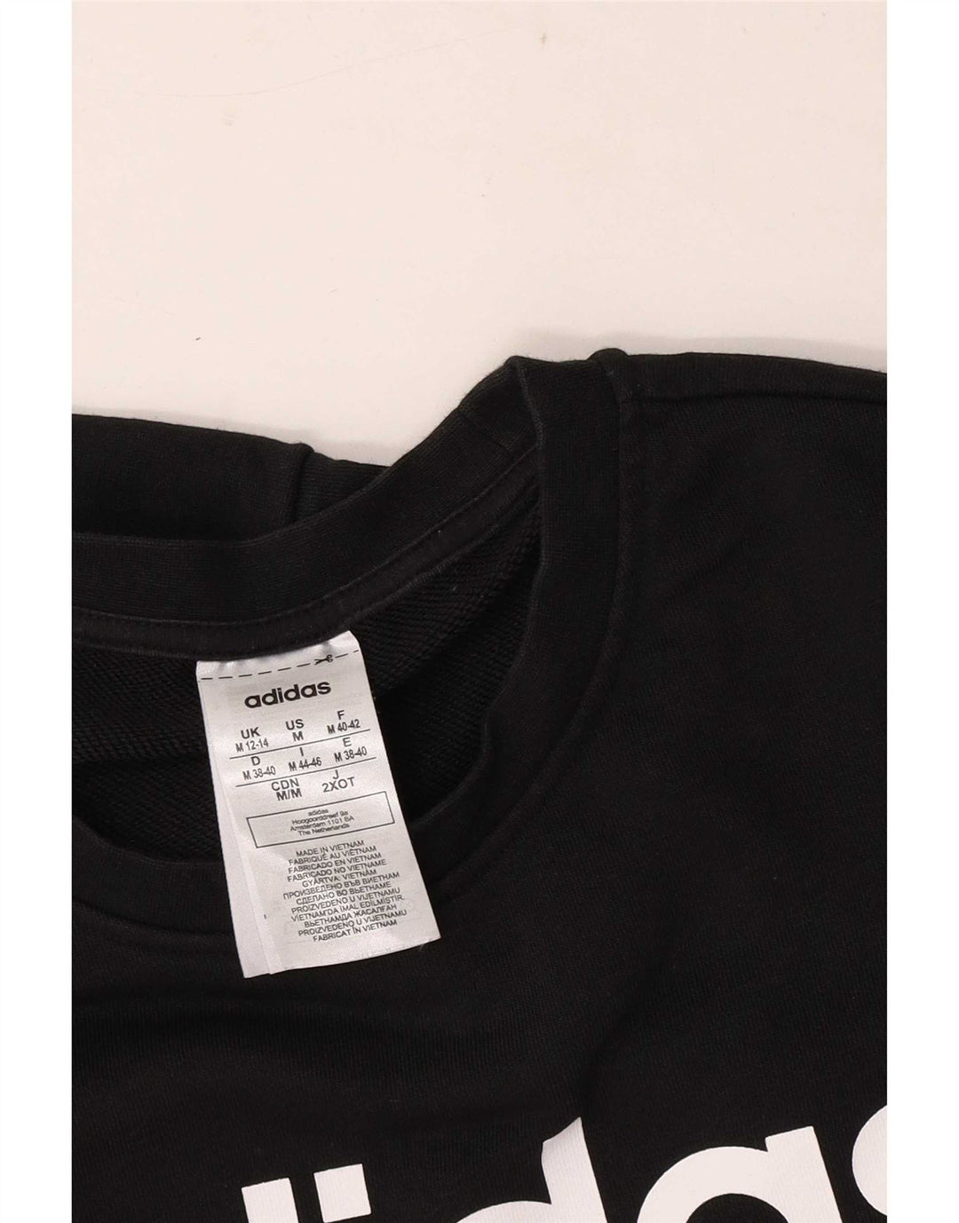 Damska bluza Adidas Graphic Regular Fit Sweter UK 12/14 Średnia czarna