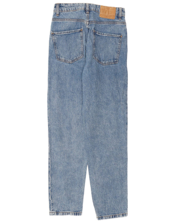 Damskie jeansy z wysokim stanem Zara EU 36 XS W26 L26 Niebieskie bawełniane