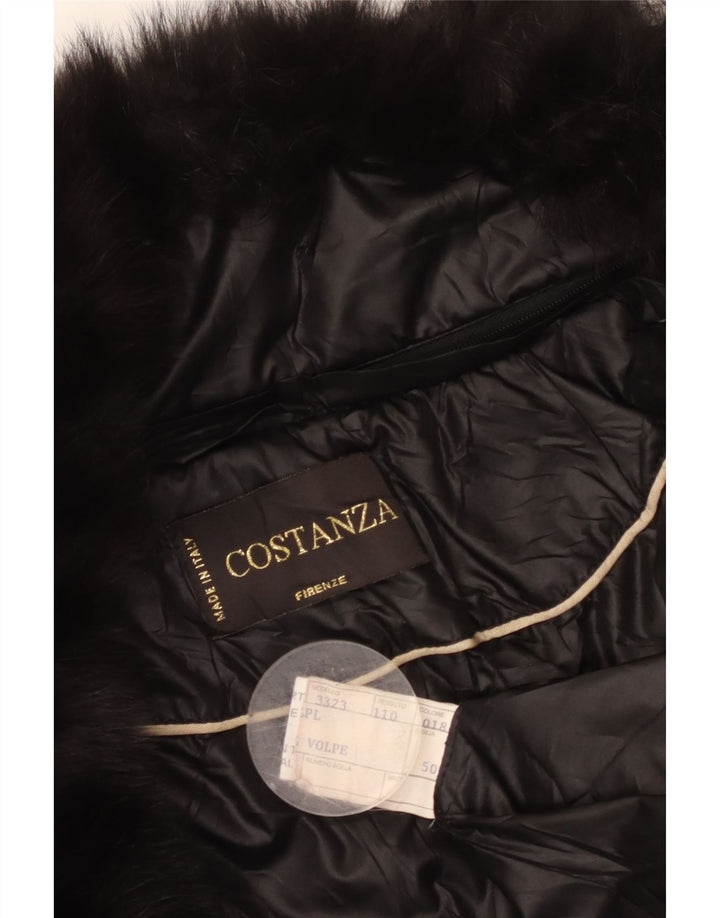 Damska pikowana kurtka VINTAGE IT 50 XL Czarna wiskoza