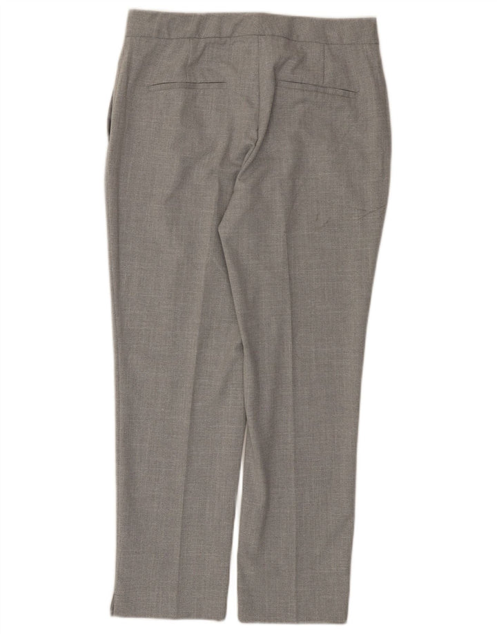 Damskie proste spodnie garniturowe ZARA EU 40 Medium W30 L26 Szary poliester