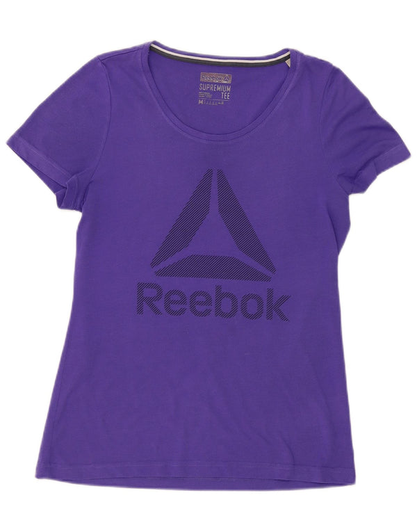Damska koszulka Reebok Top UK 12, średni fiolet, poliester