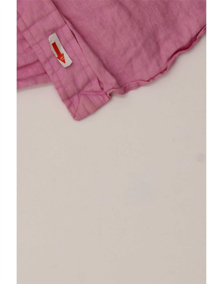 Koszula męska Polo Ralph Lauren, średnia, różowa lniana