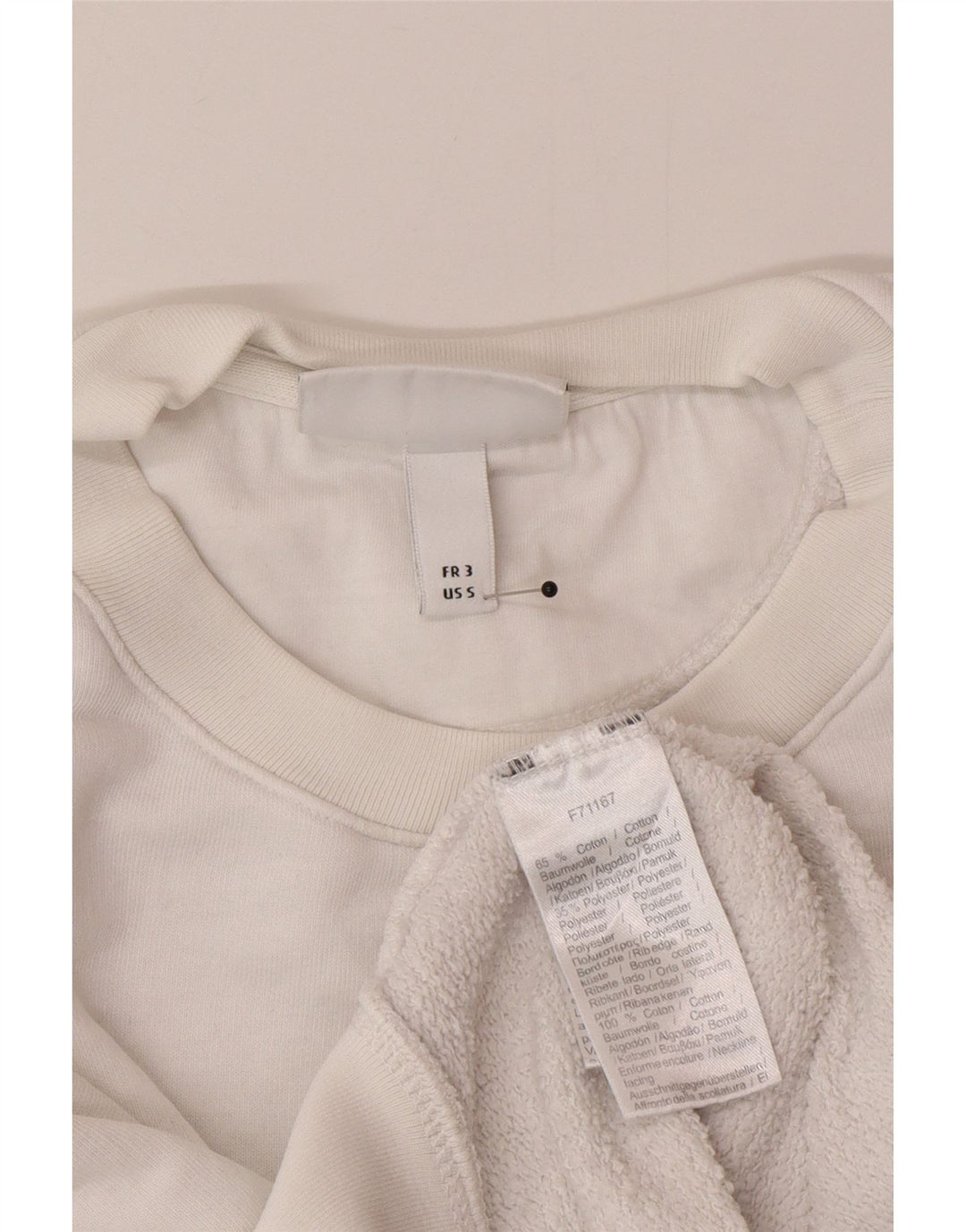 Lacoste Męska bluza z grafiką, rozmiar 3, mała, biała, bawełniana
