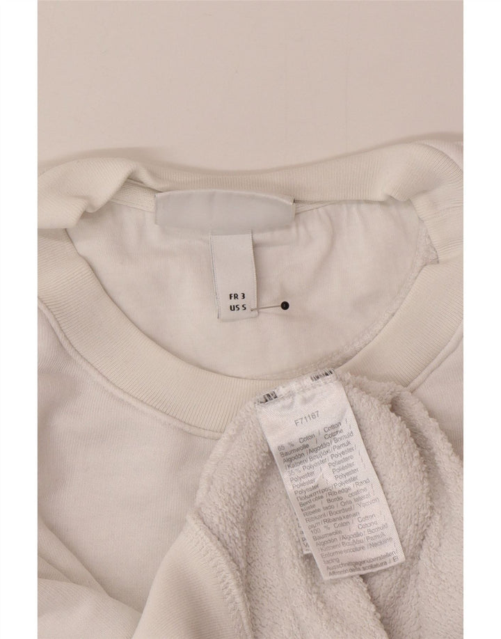Lacoste Męska bluza z grafiką, rozmiar 3, mała, biała, bawełniana