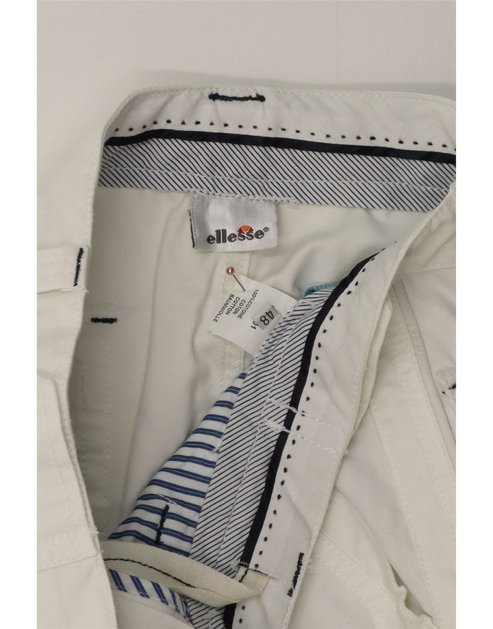 Męskie spodenki chino ELLESSE IT 48 Medium W32 Biała bawełna