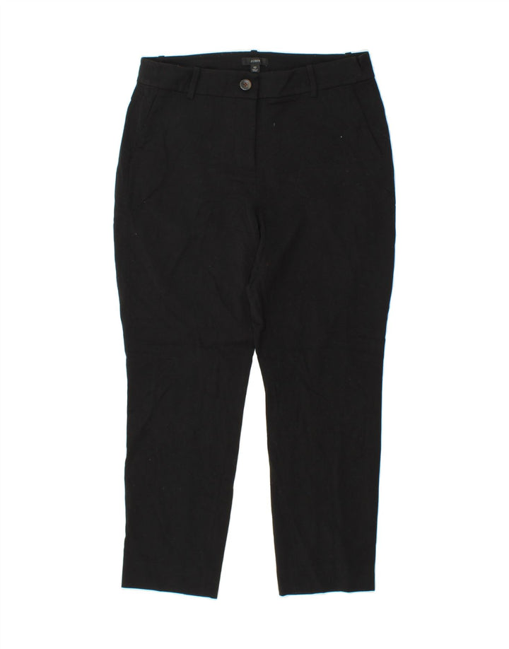 J. CREW Womens Slim Chino Trousers US 10 Large W32 L27 Black Polyester Vintage J. Crew and Second-Hand J. Crew from Messina Hembry 