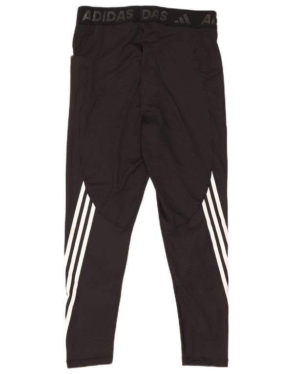 Damskie legginsy adidas Tech Fit Graphic UK 16/18, duże, czarne paski