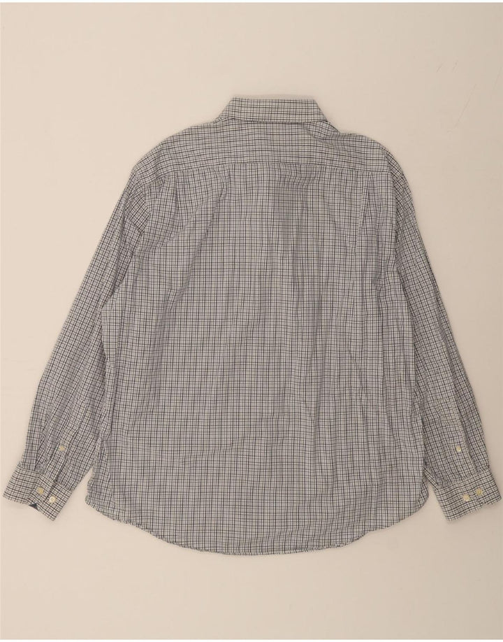 NAUTICA Mens Active Shirt Size 17 1/2 XL Blue Check Cotton Vintage Nautica and Second-Hand Nautica from Messina Hembry 
