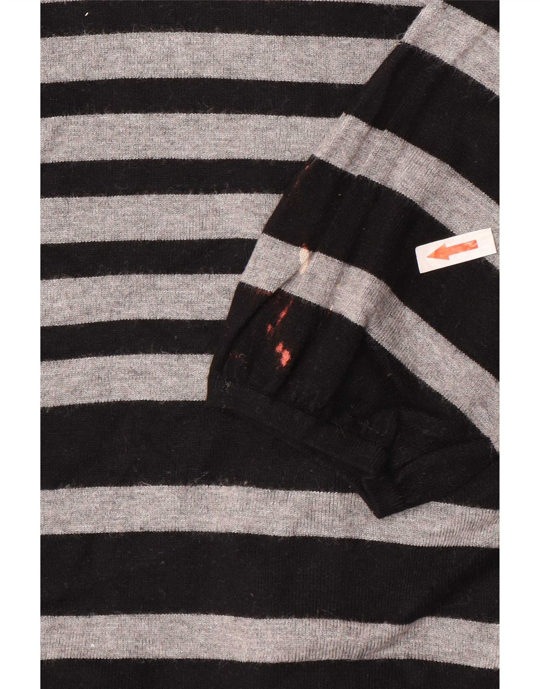 Marks & Spencer Damski sweter typu Crop Cardigan UK 8 w małe szare paski