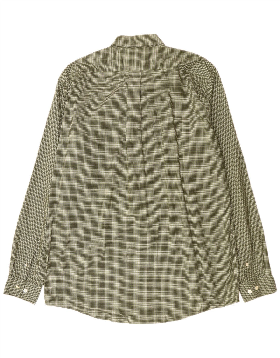 EDDIE BAUER Męska koszula o swobodnym kroju, duża, bawełniana w zieloną kratkę