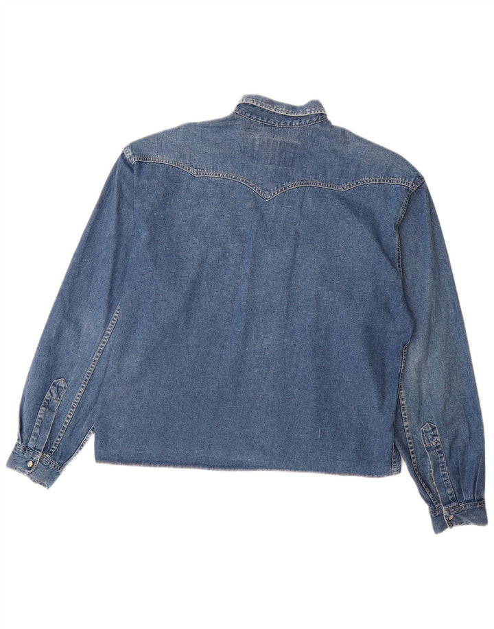 Męska koszula dżinsowa Levi's, średnia niebieska, bawełniana