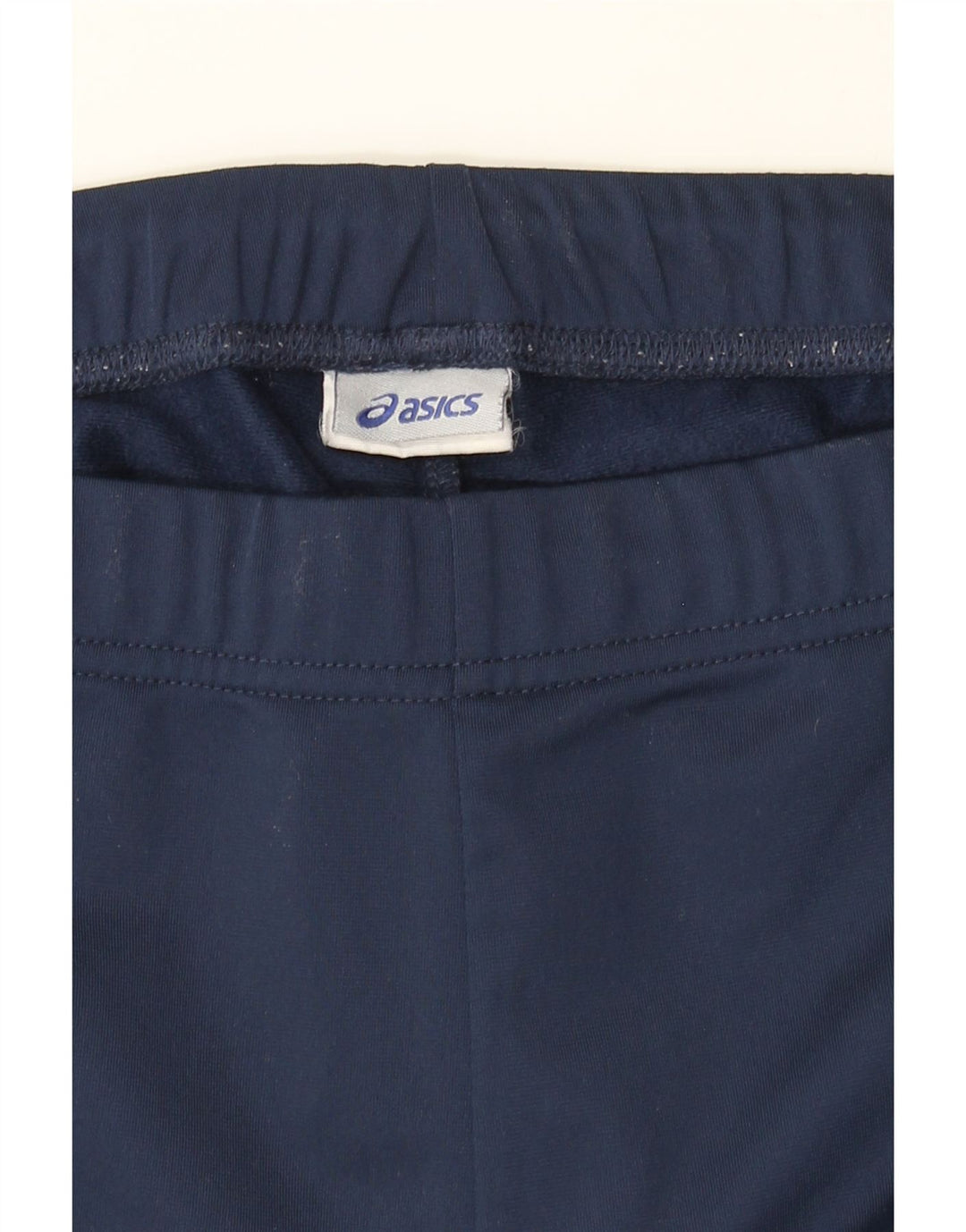 ASICS Womens Tracksuit Trousers UK 14 Large  Navy Blue Polyester Vintage Asics and Second-Hand Asics from Messina Hembry 