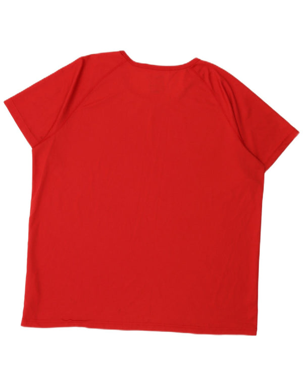 Męski T-shirt Mountain Warehouse IsoCool, 3XL, czerwony poliester