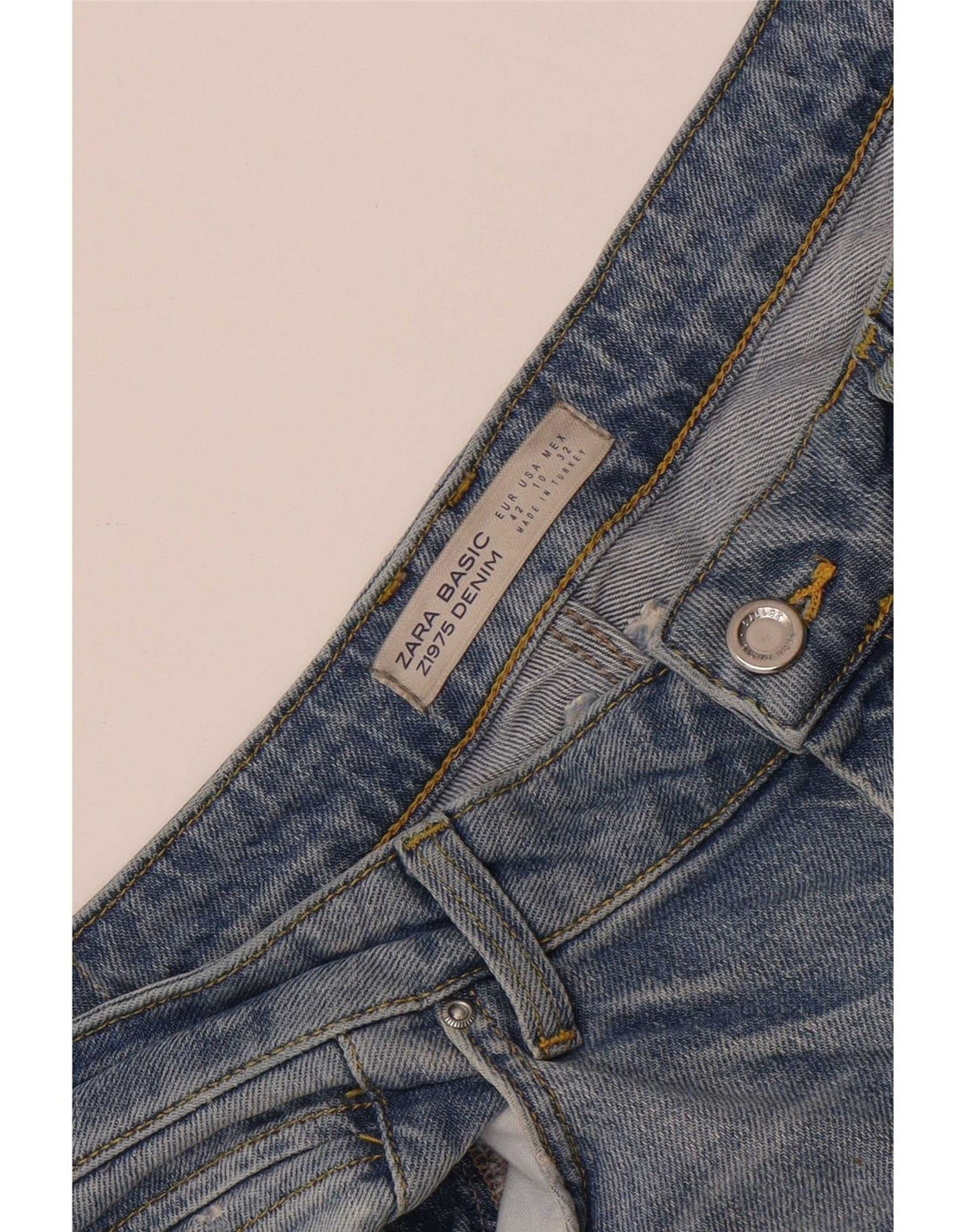 Damskie jeansy rozkloszowane Zara EU 42 Large W32 L34 Niebieskie