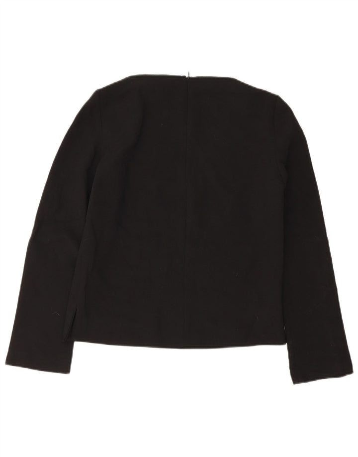 Damski top Zara z długim rękawem UK 6 XS, czarny poliester