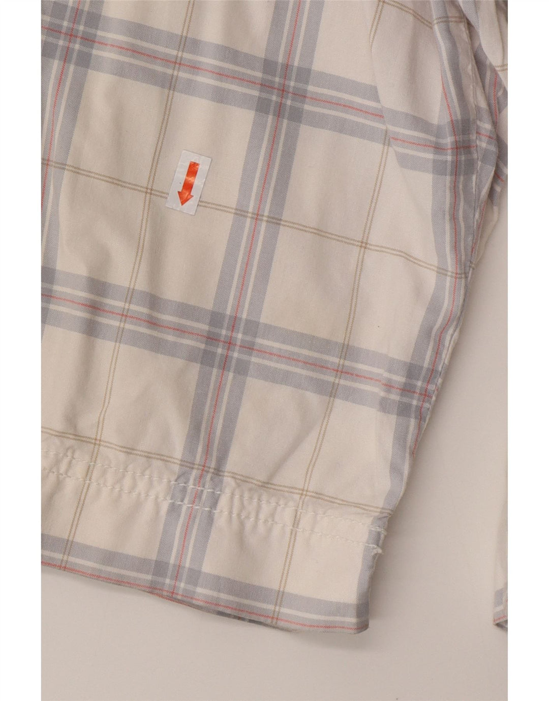 Męskie spodenki cargo CALVIN KLEIN W32, bawełna w średnią białą kratkę