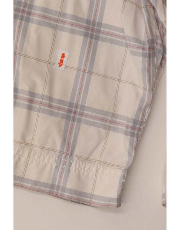 Męskie spodenki cargo CALVIN KLEIN W32, bawełna w średnią białą kratkę