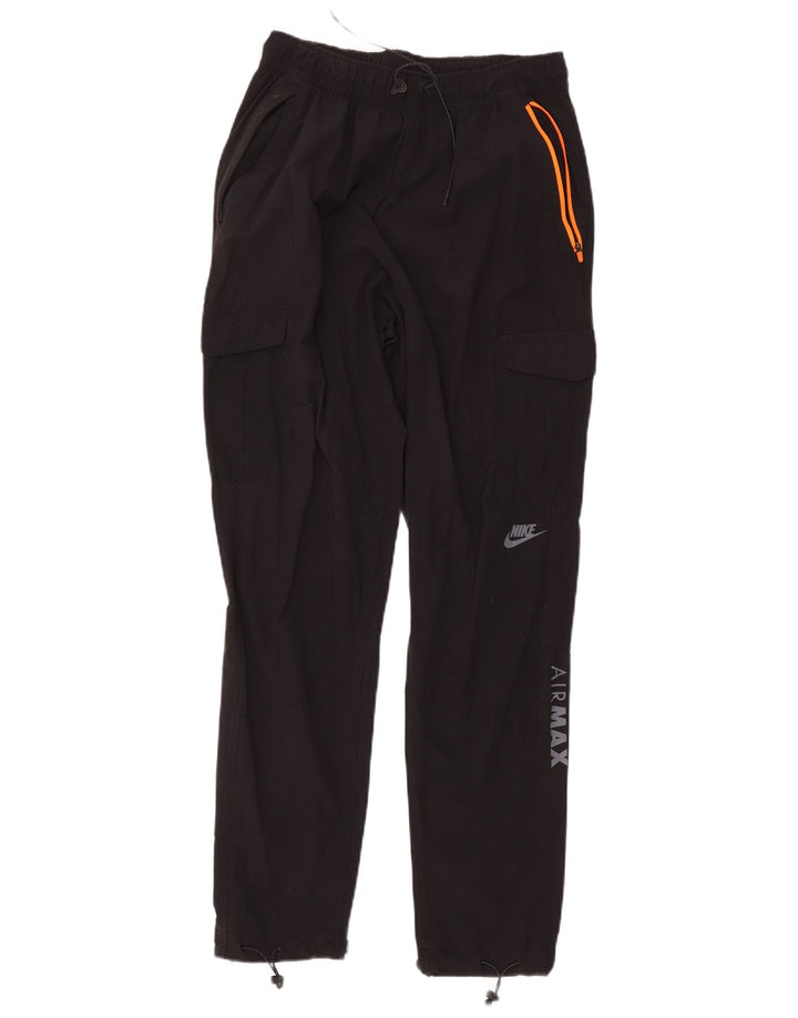 Męskie spodnie dresowe Nike Graphic Cargo, duże, czarne, nylonowe