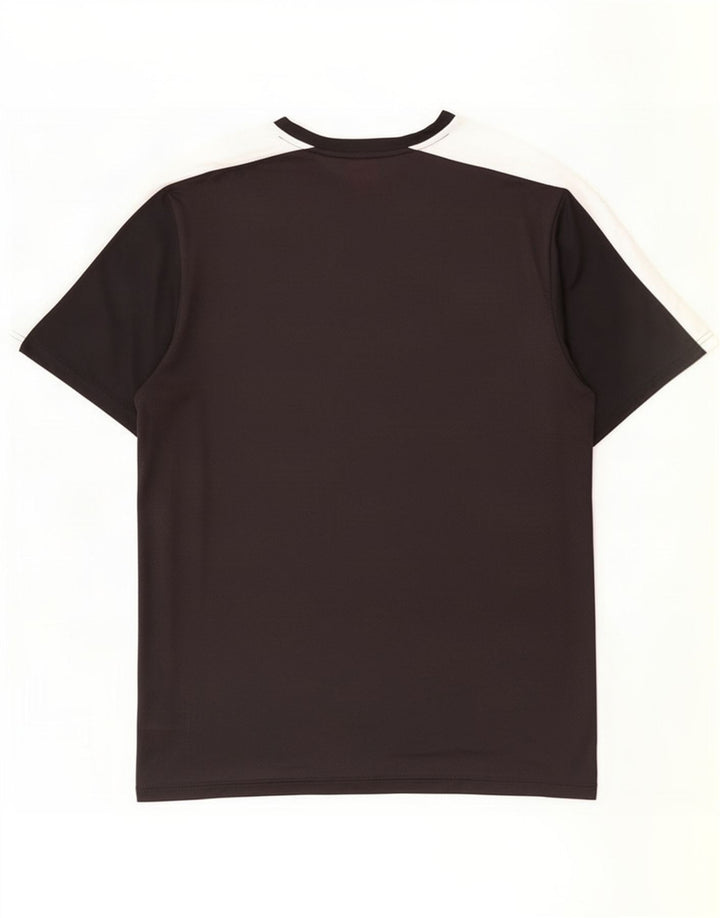 Męski T-shirt z grafiką Puma, duży, czarny poliester z blokami kolorów