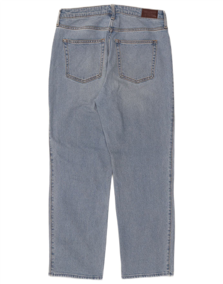 SUPERDRY Damskie proste dżinsy W29 L27 Niebieskie bawełniane