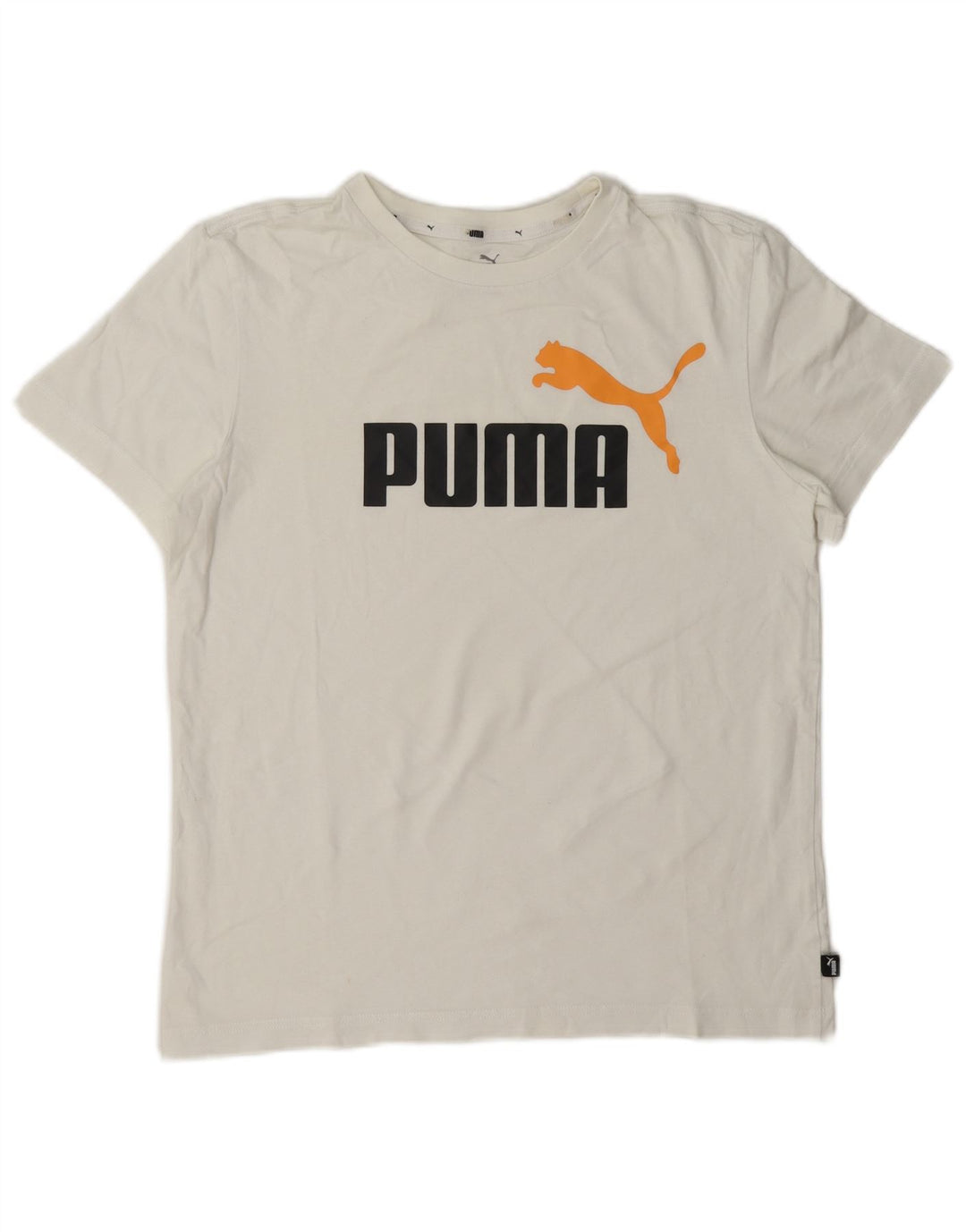 Chłopięcy T-shirt z grafiką Puma, 15-16 lat, biały