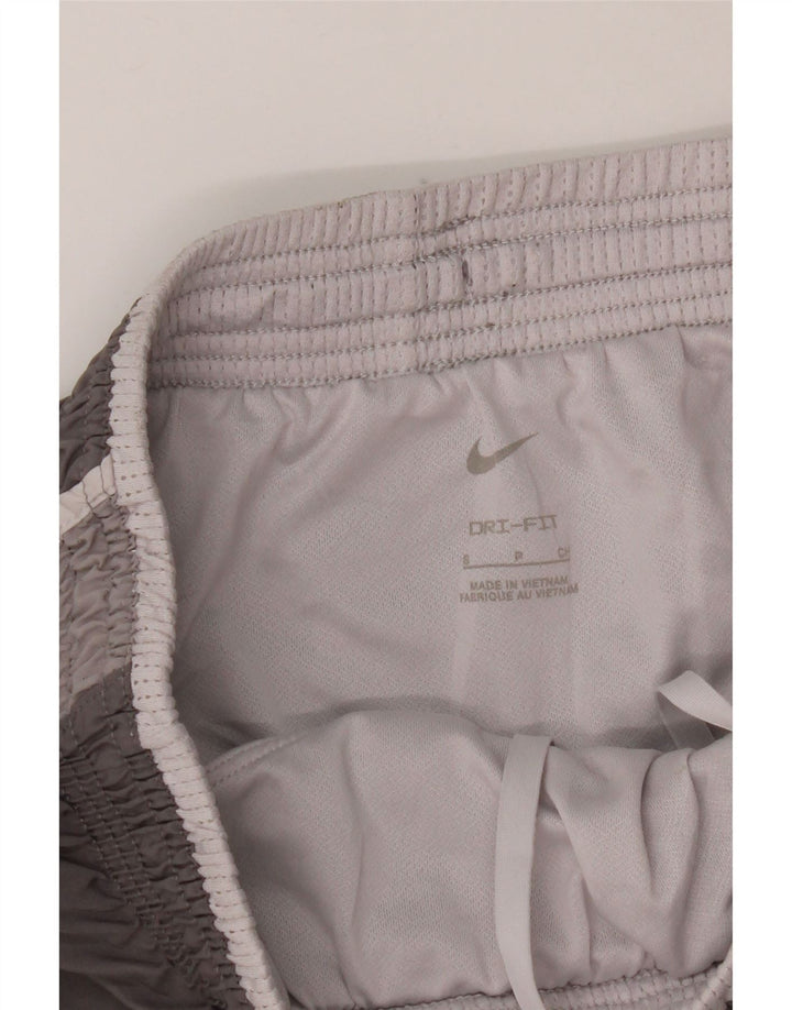 Damskie spodenki sportowe Nike Dri Fit UK 10, małe, szare, poliestrowe