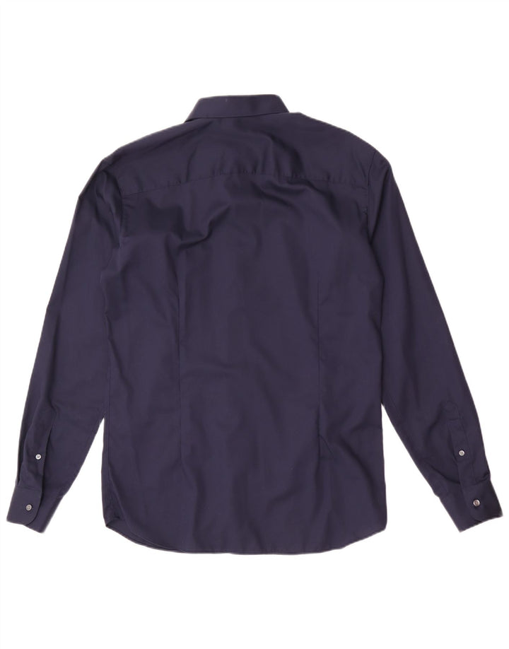Koszula męska Jack & Jones o regularnym kroju, średnia, granatowa, bawełniana