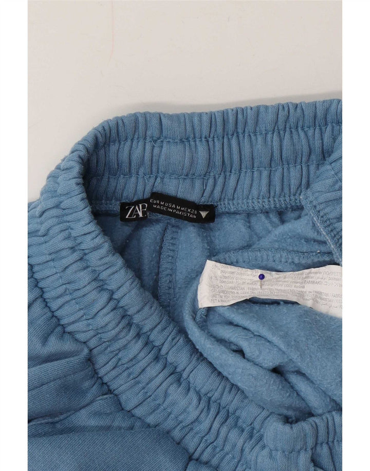 Damskie spodnie dresowe Zara Joggers UK 12 Średni niebieski poliester