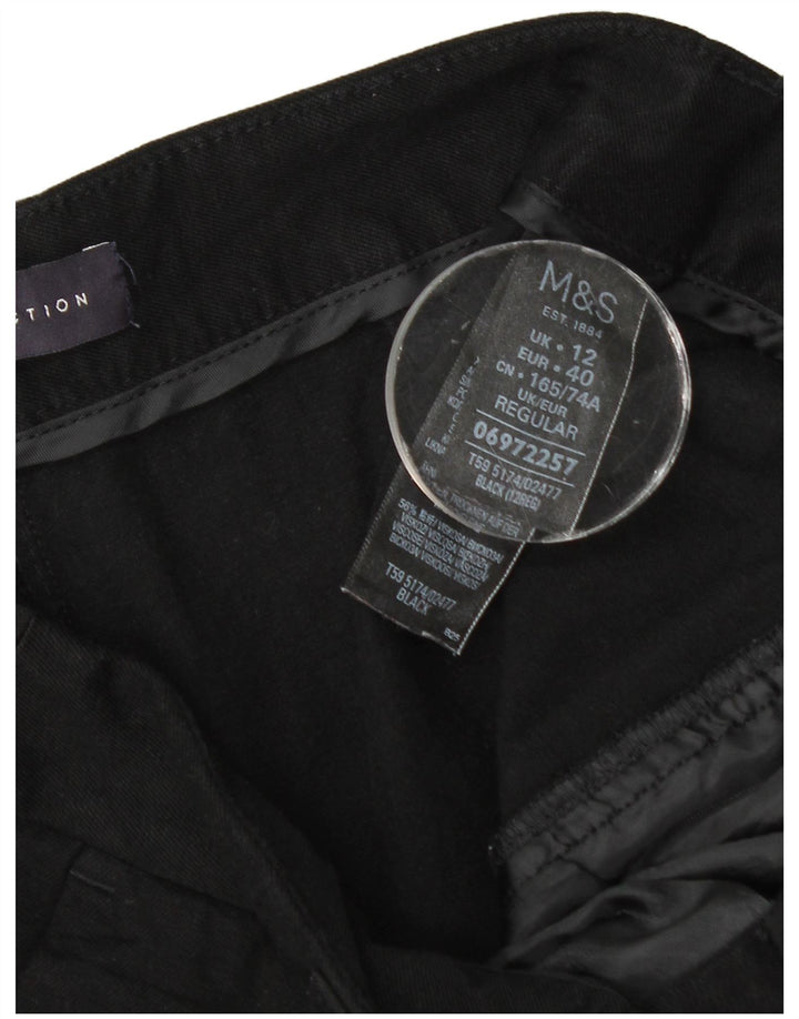 Marks & Spencer Damskie krótkie spodnie UK 12 Medium W30 L24 Czarne